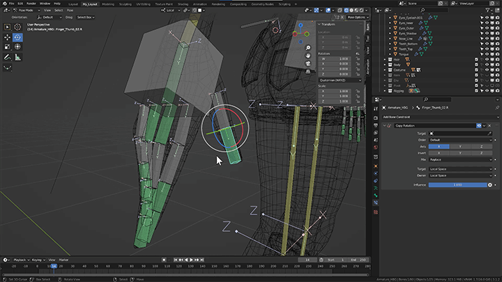 coloso Blender Artist, Anteater