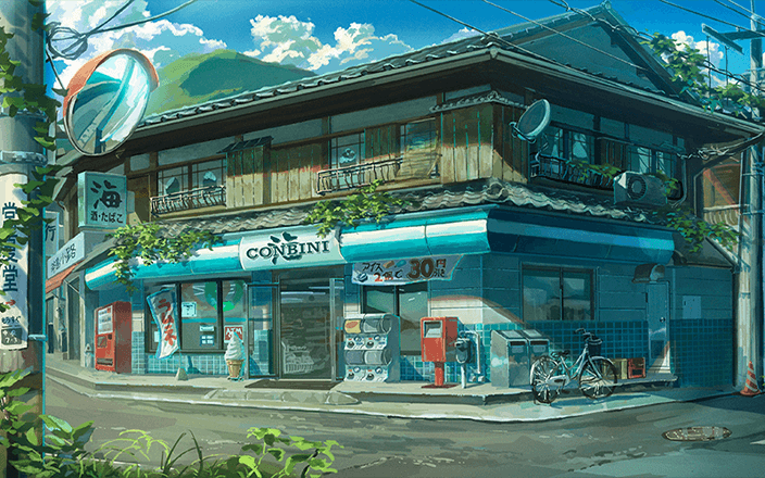 Anime-Style Background Design