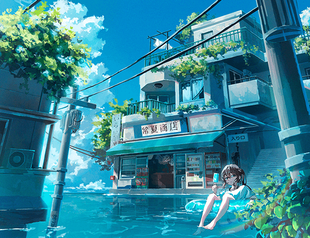 Coloso Luc Anime-Style Background Design Coloso Luc Anime-Style Background Design