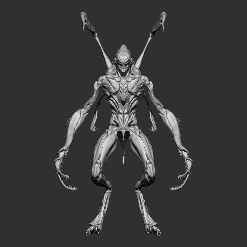 상고 3D 크리처 컨셉아트 강의 예제