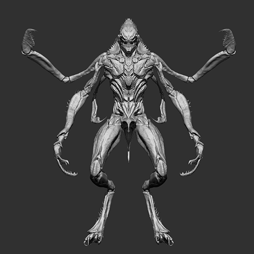 상고 3D 크리처 컨셉아트 강의 예제