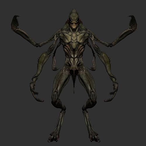 상고 3D 크리처 컨셉아트 강의 예제