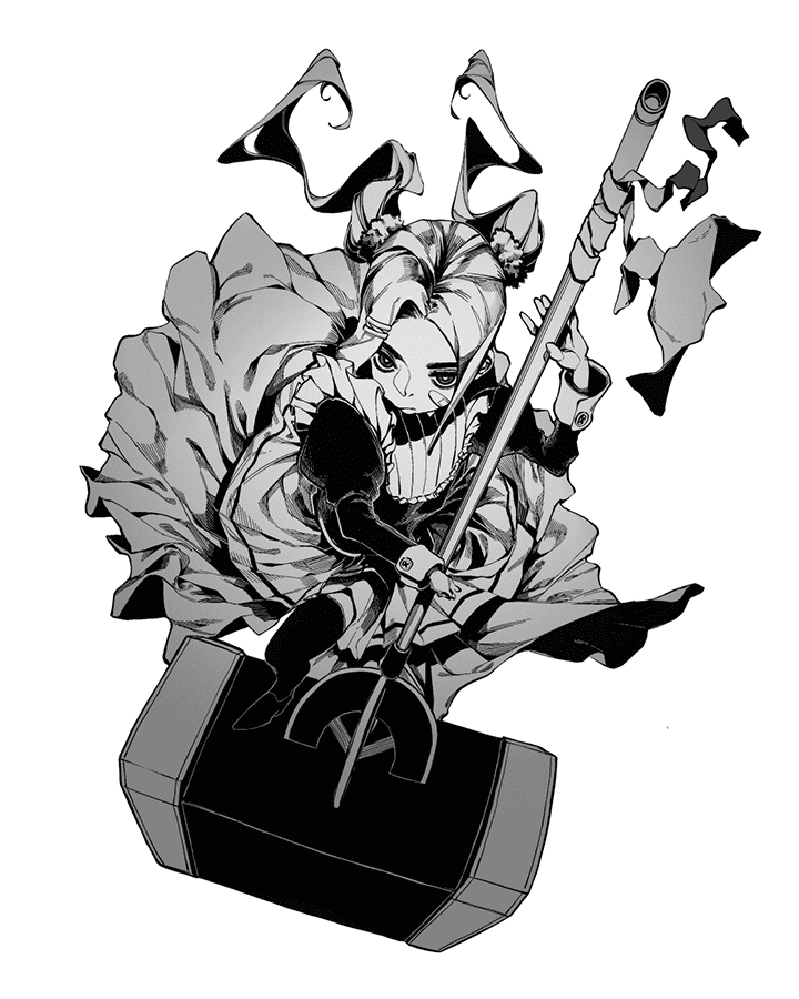 Coloso zero808w Drawing Monochromatic Characters Using Lineart