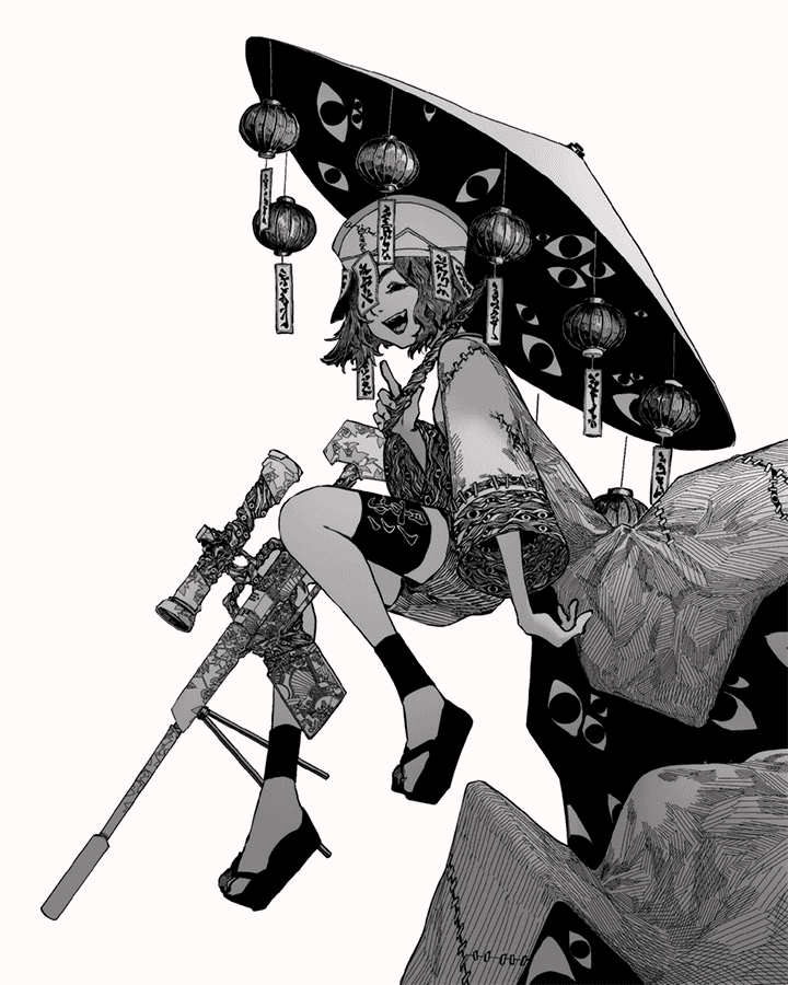 Coloso zero808w Drawing Monochromatic Characters Using Lineart