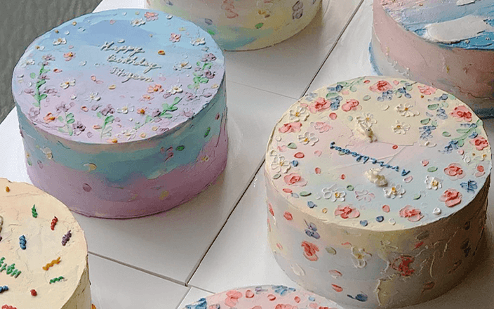 Koikeの油絵風ペイントケーキのデコレーションと製作ノウハウ