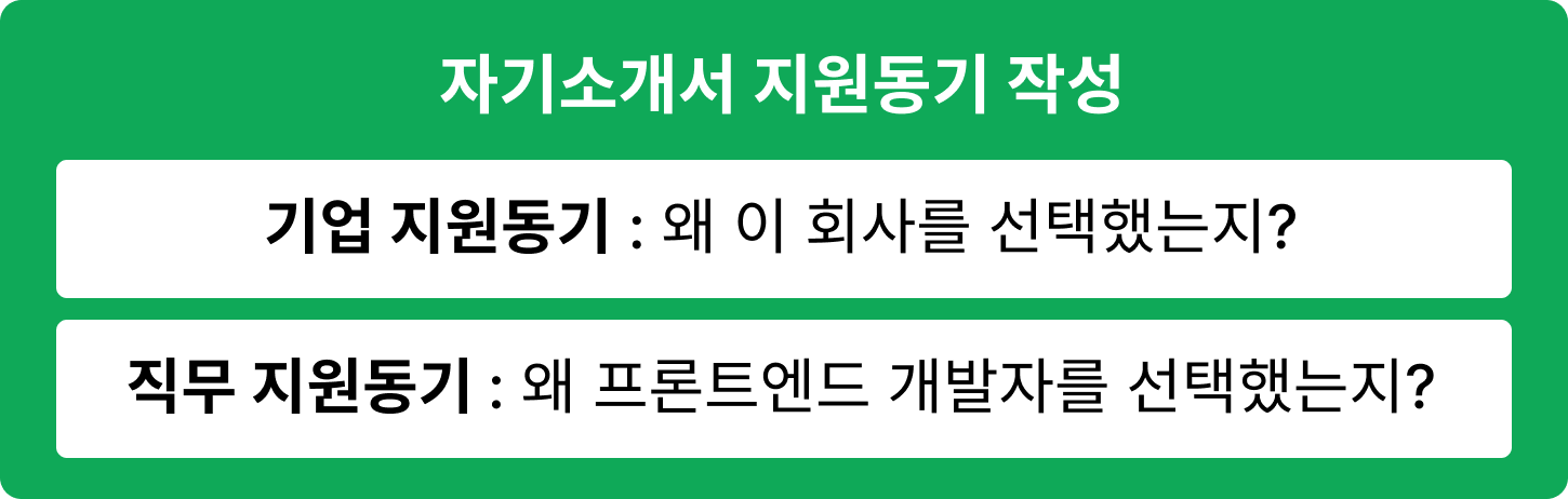 프론트엔드 기업 직무 지원동기