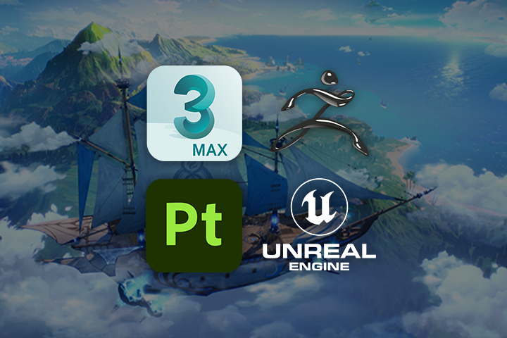 3ds Max, Zbrush, Substance Painter, Unreal Engine