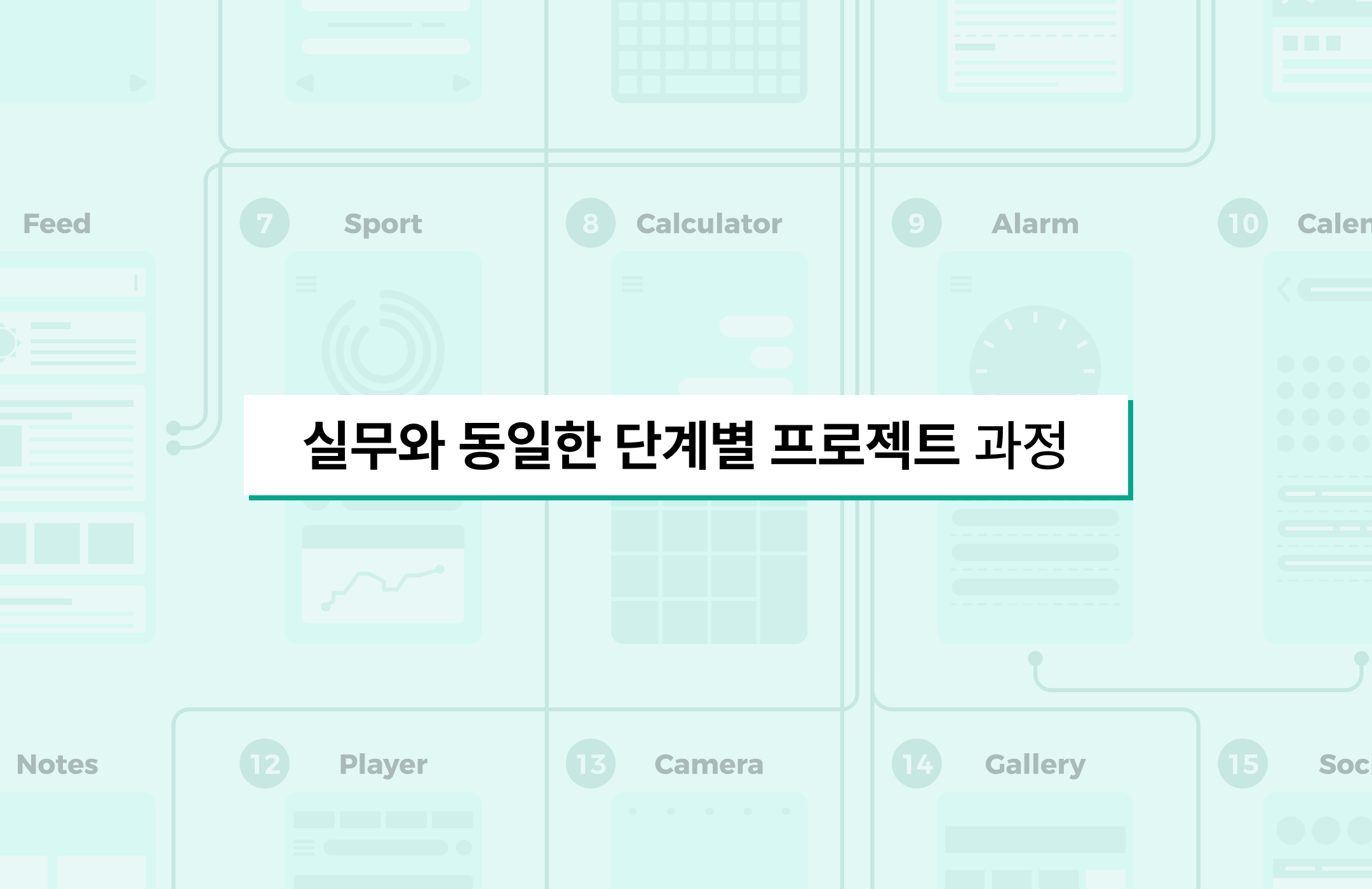 실무와 동일한 단계별 과정 진행