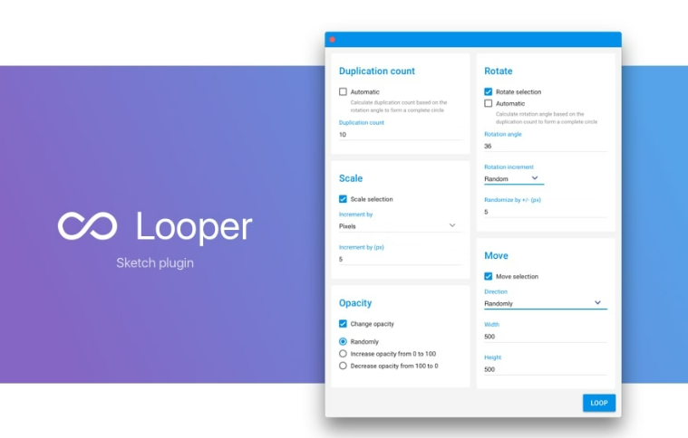 플러그인 추천 looper 이미지. 출처: sketch