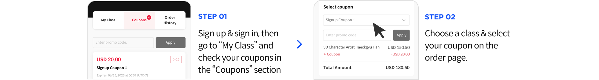 coupon instructions