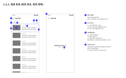 ui 스토리보드 (ui storyboard) 예시 이미지