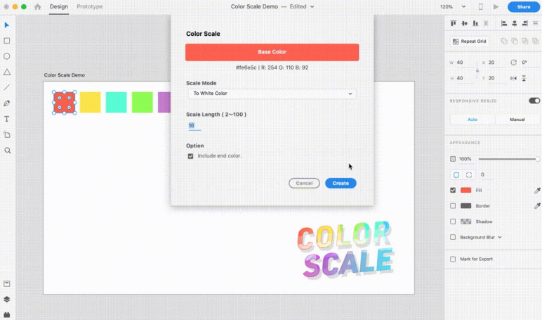 Color Scale 플러그인