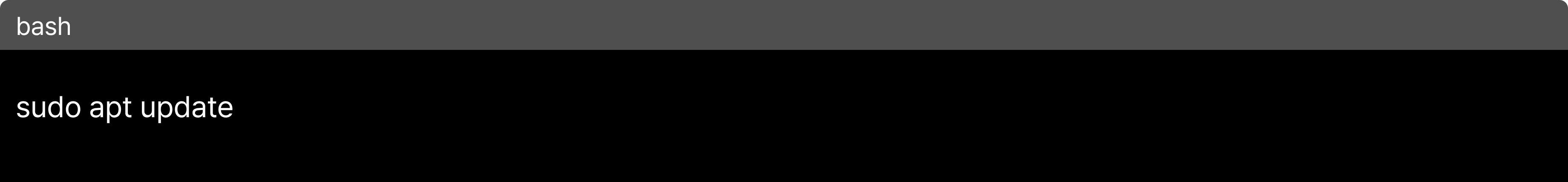 패키지 업데이트