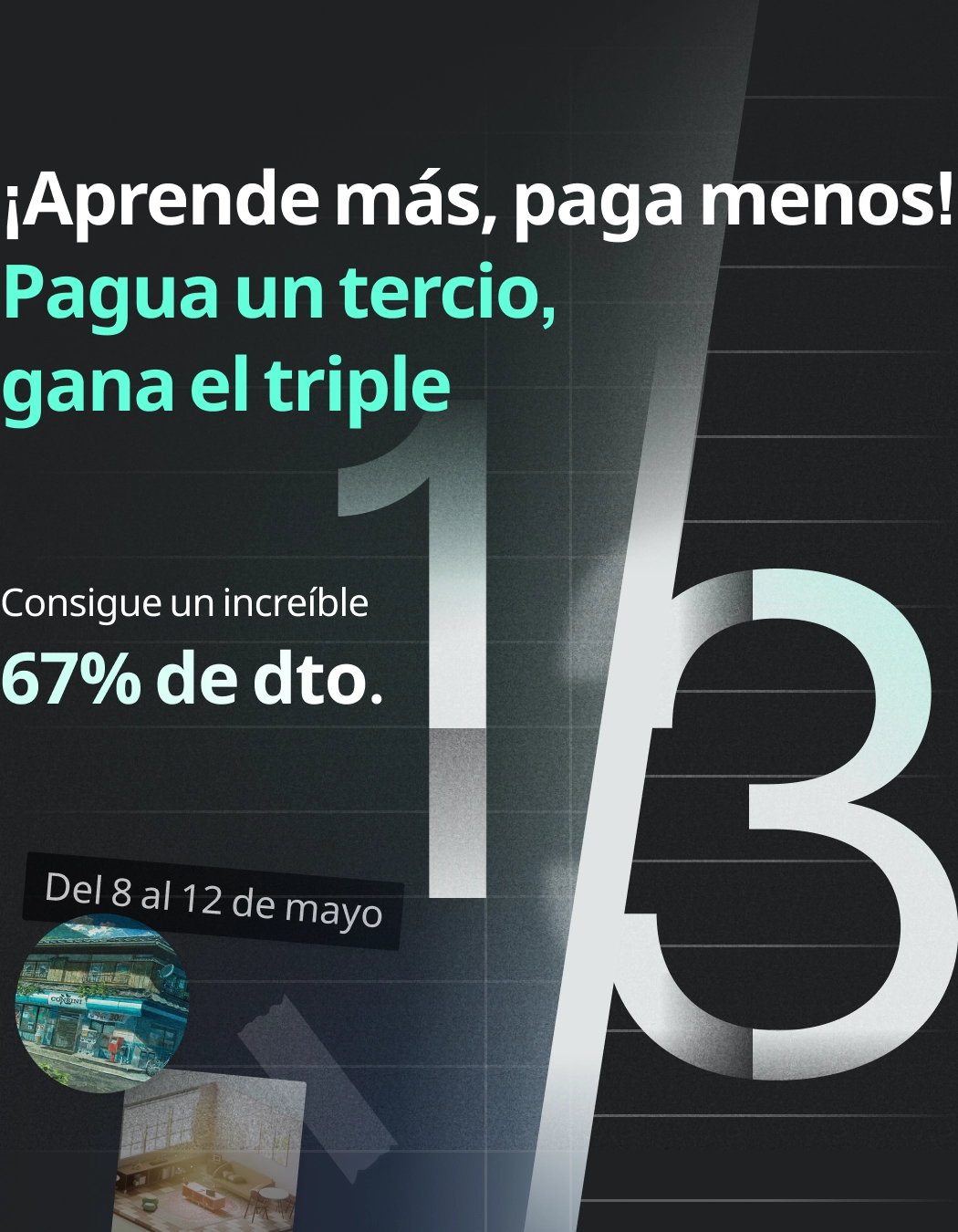 Pay 1/3