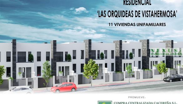 Neubauten von Reihenhäuser in Cáceres