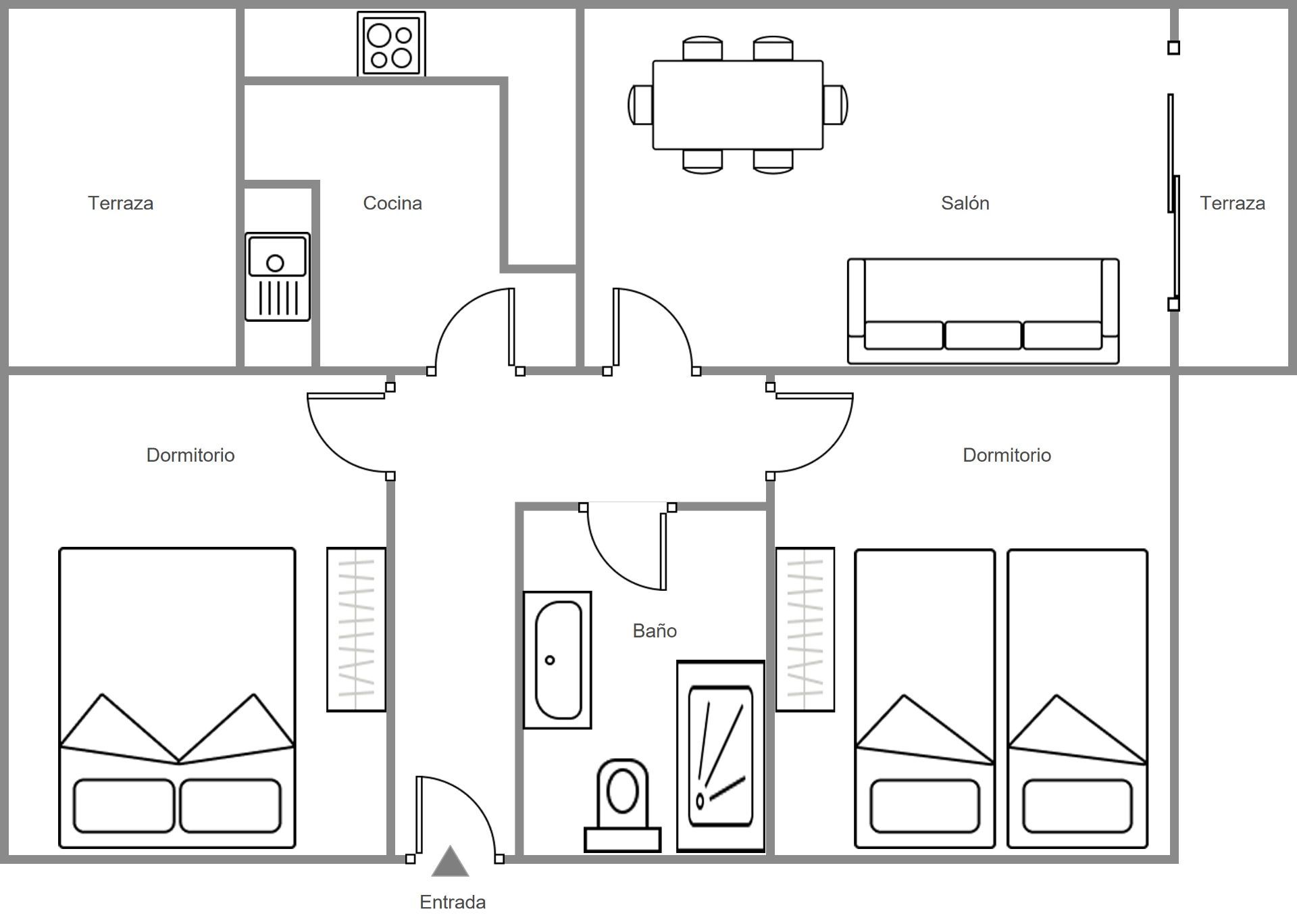 BONITO APARTAMENTO JUNTO A PLAYA CALALGA