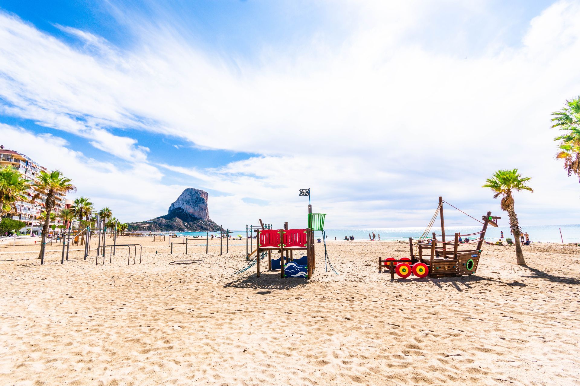 Appartement avec vue sur la mer dans la première ligne de mer à Calpe.