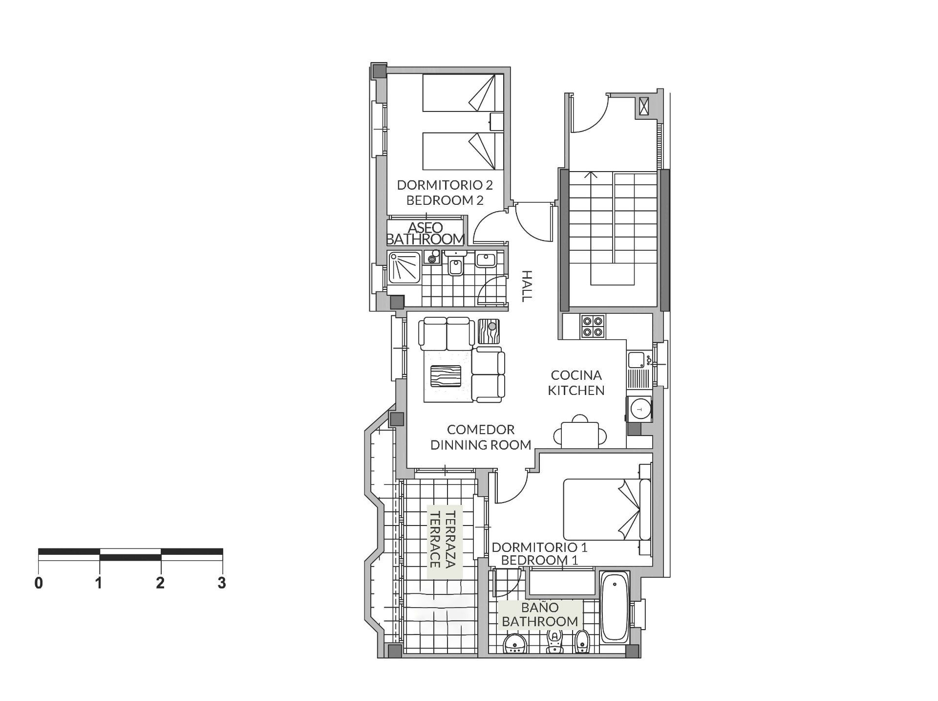 Apartment with sea views on the seafront in Calpe