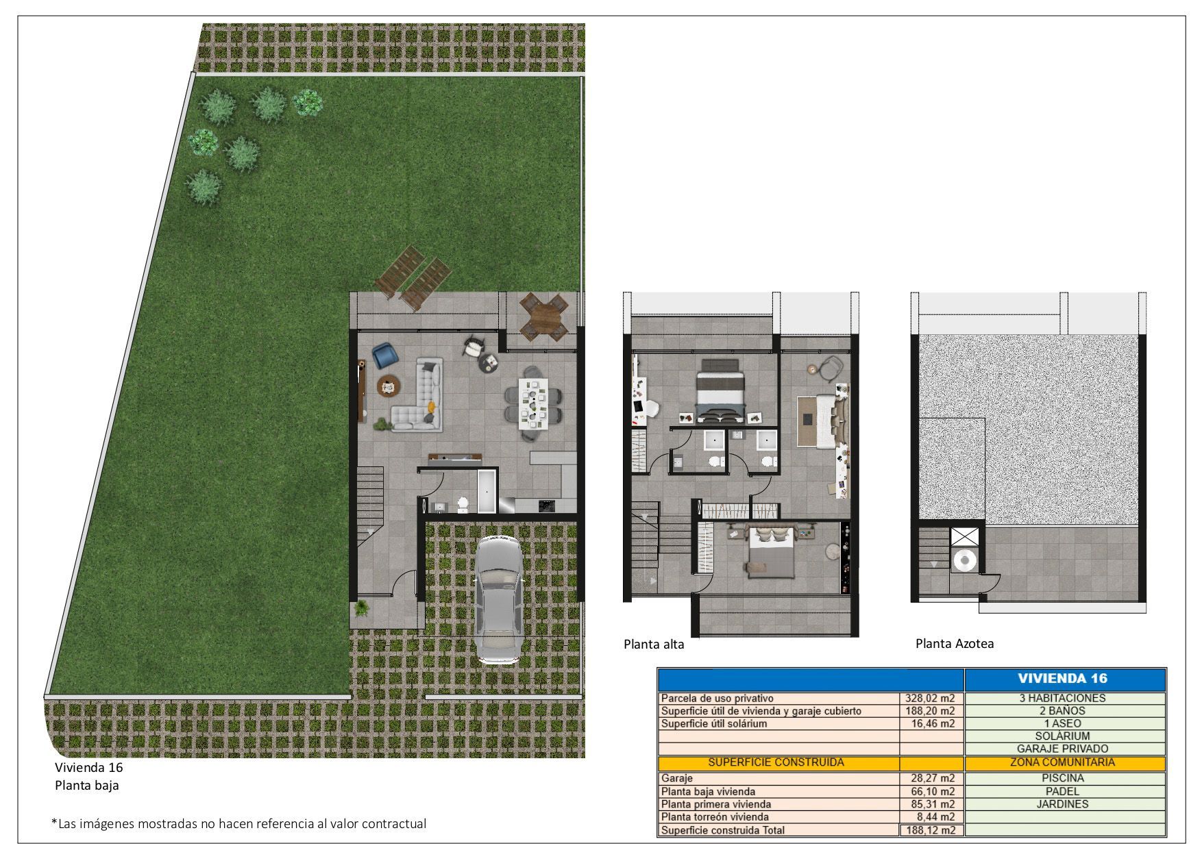 CHALET PAREADO EN URBANIZACIÓN PRIVADA CON PISCINA Y PÁDEL