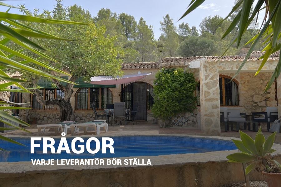 De fem viktigaste frågorna för en leverantör