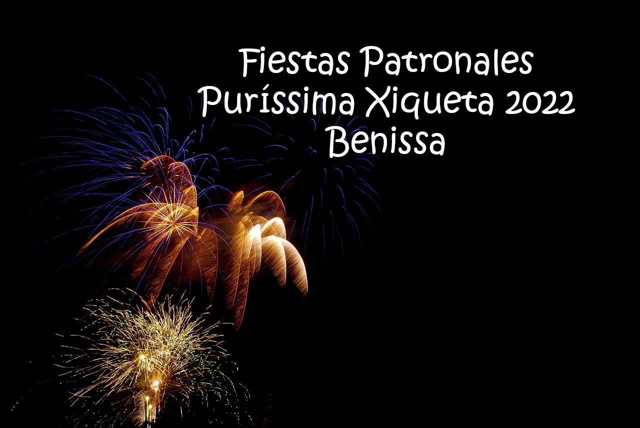 Programa de las Fiestas Patronales Purissima Xiqueta de Benissa 2022