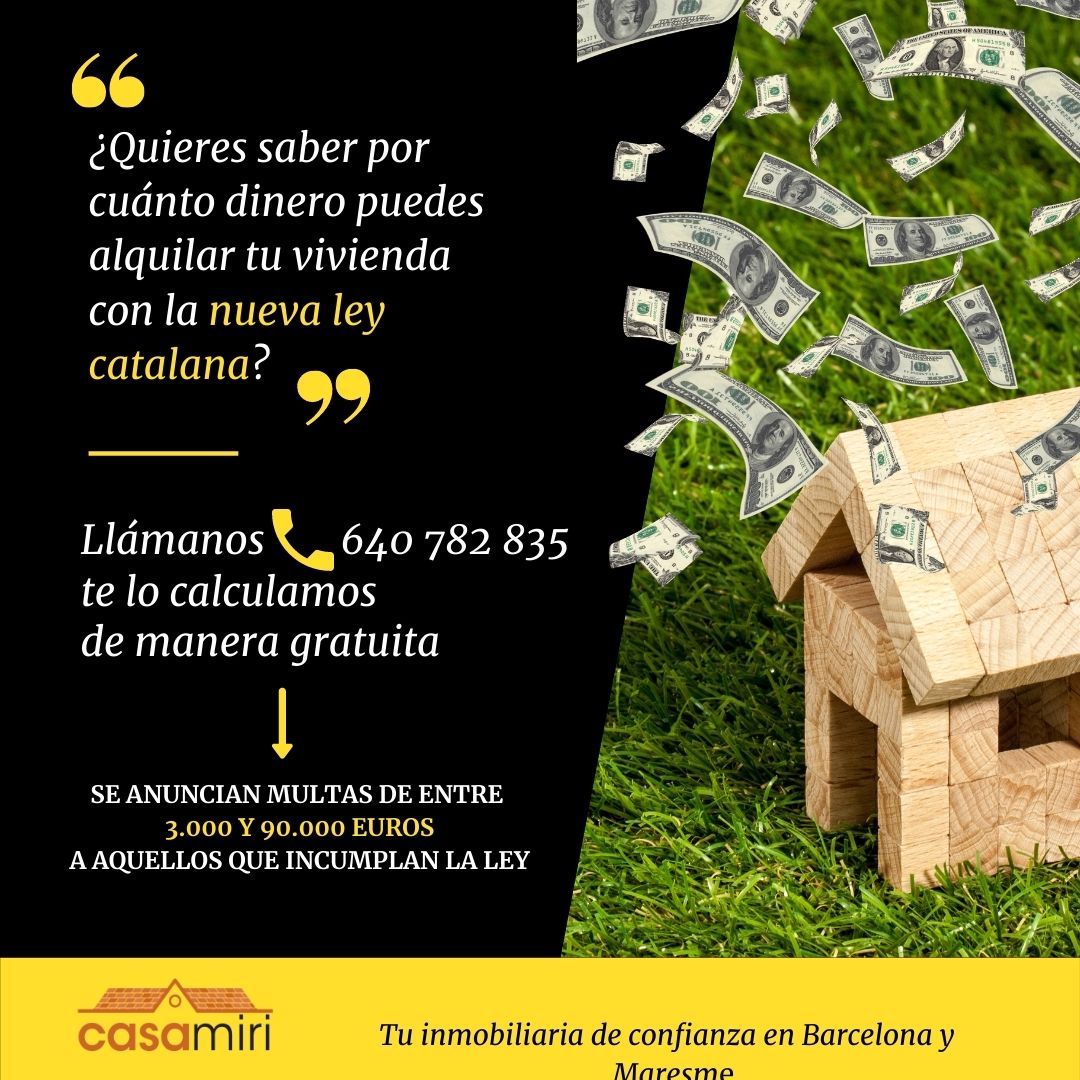 Nueva ley catalana de precios de alquiler