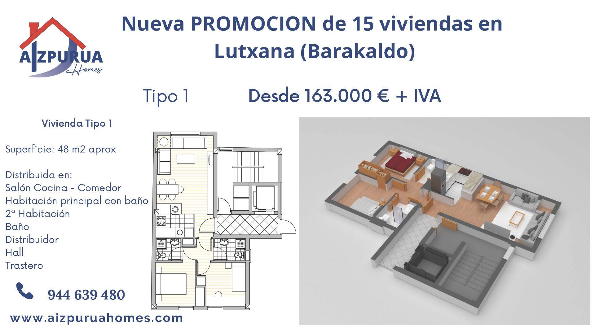 Grand Appartement à Barakaldo, vente