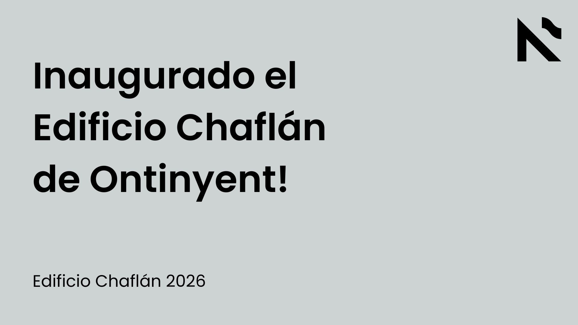 Inaugurado el Edificio Chaflán de Ontinyent!