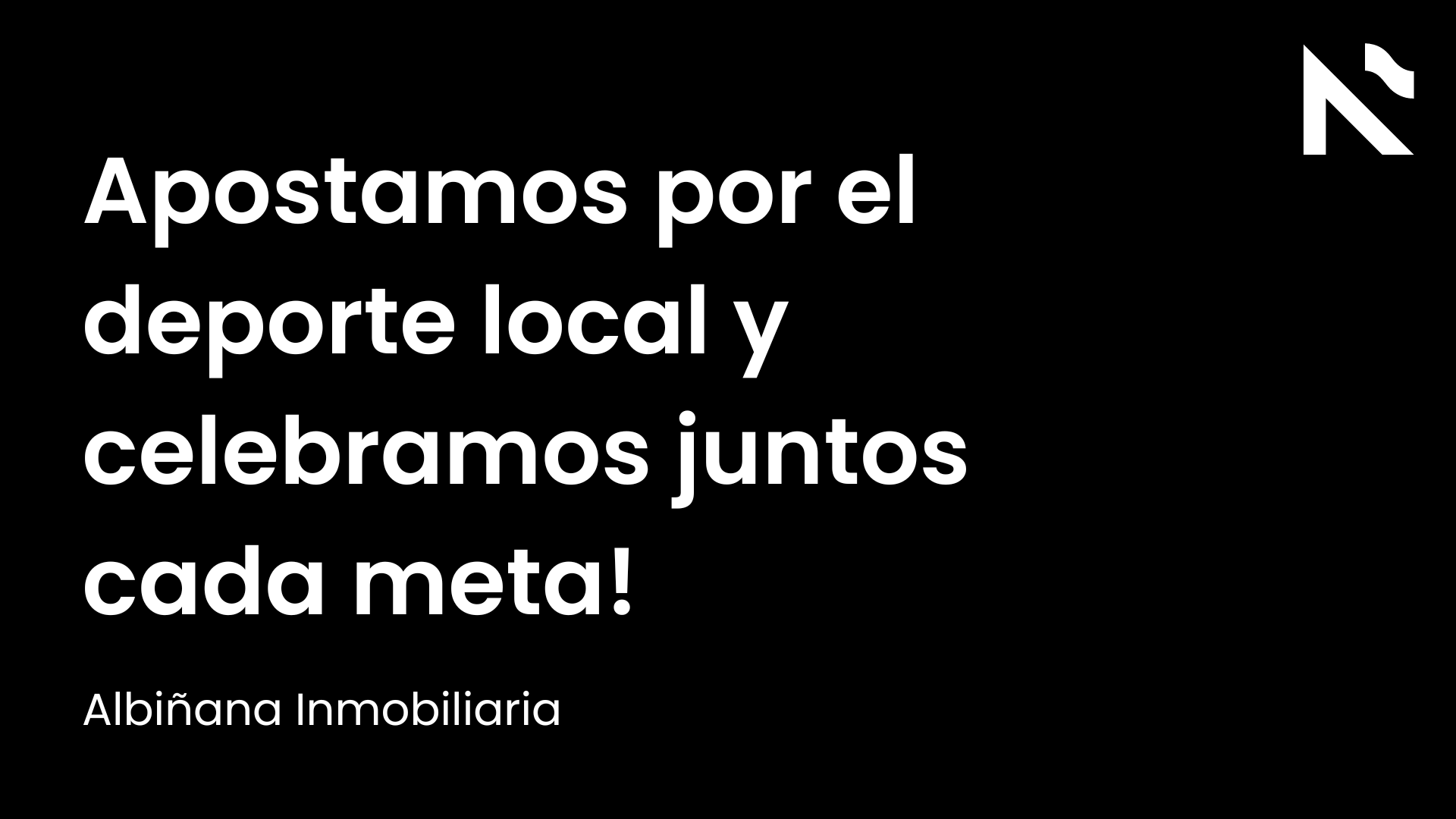Apostamos por el deporte local y celebramos juntos cada meta!