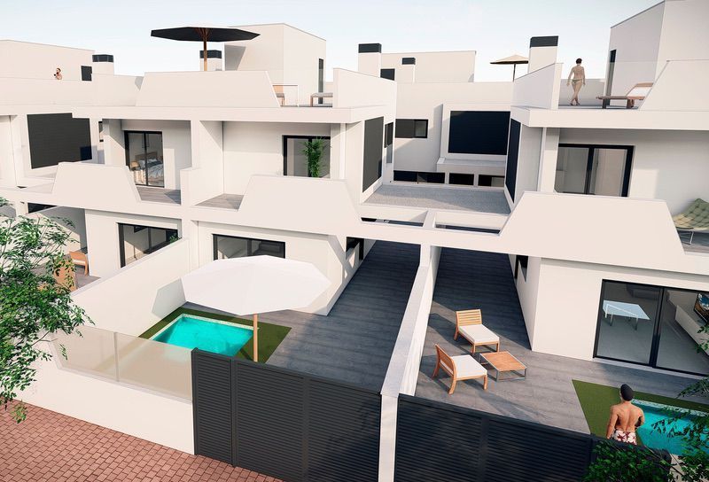 Geschakelde woningen in Santiago de la Ribera, te koop