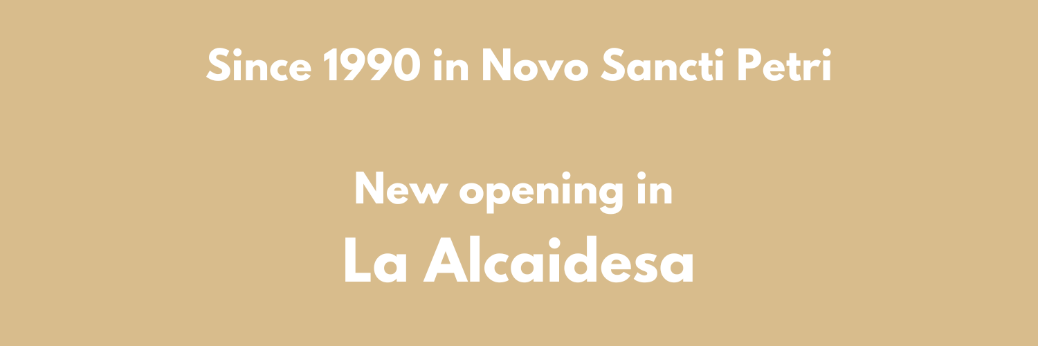 Since 1990 in Novo Sancti Petri New opening in la Alcaidesa..png