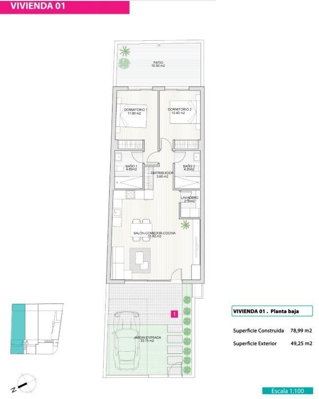 Bungalow en venta en San Pedro del Pinatar zona Lo Pagán