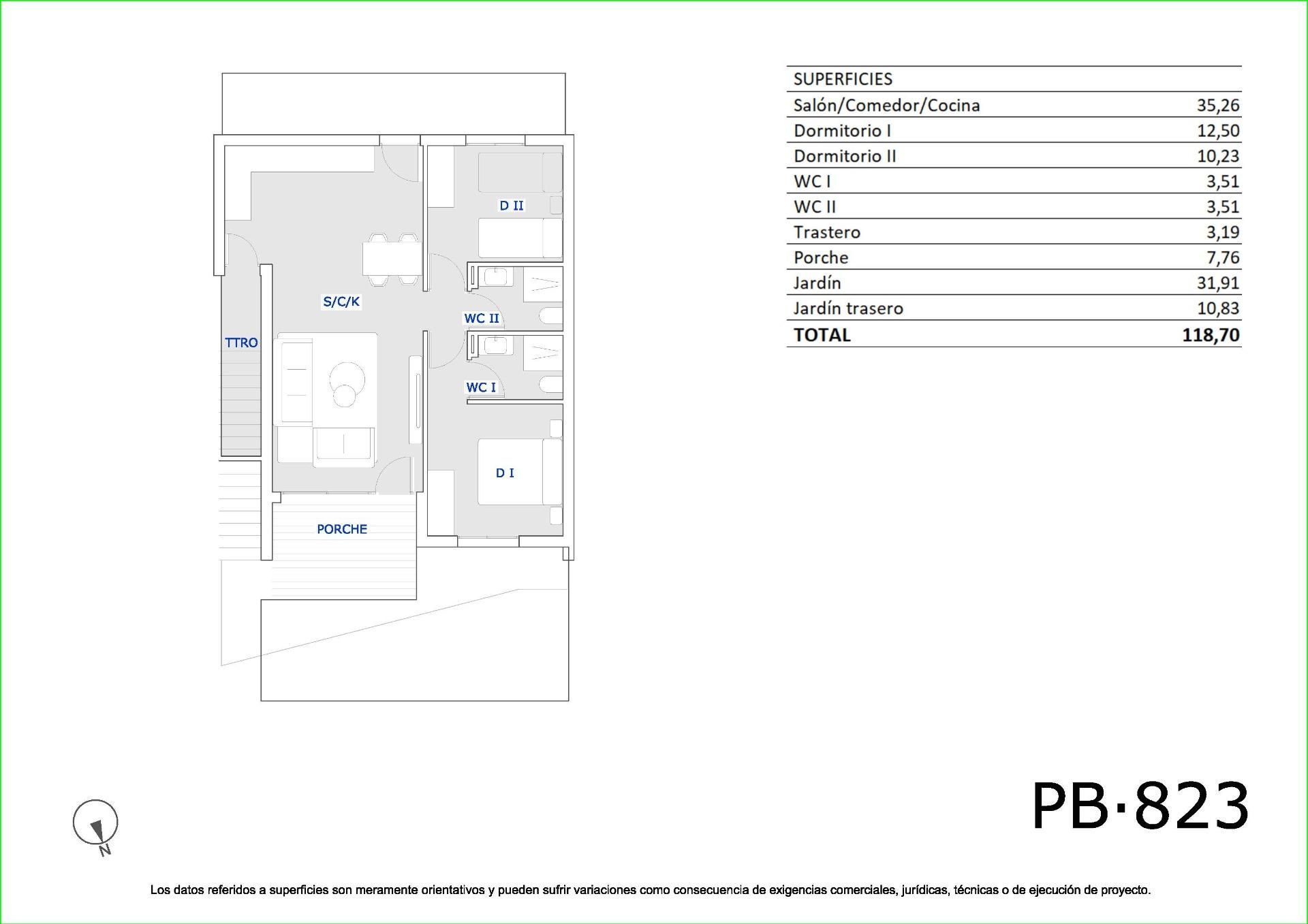 Bungalow en venta en San Miguel de Salinas zona Pueblo