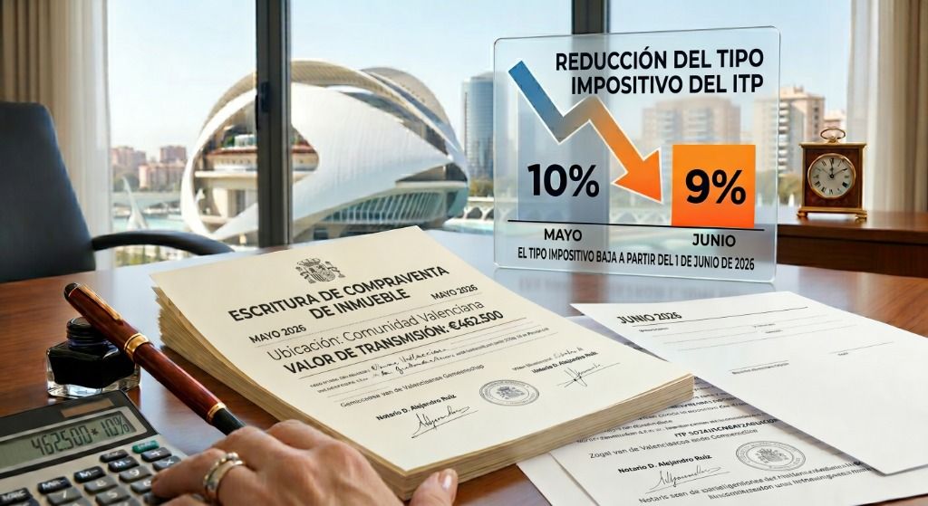 Impuesto de Transmisiones en Valencia 2026: Ahorre en su compra a partir de junio