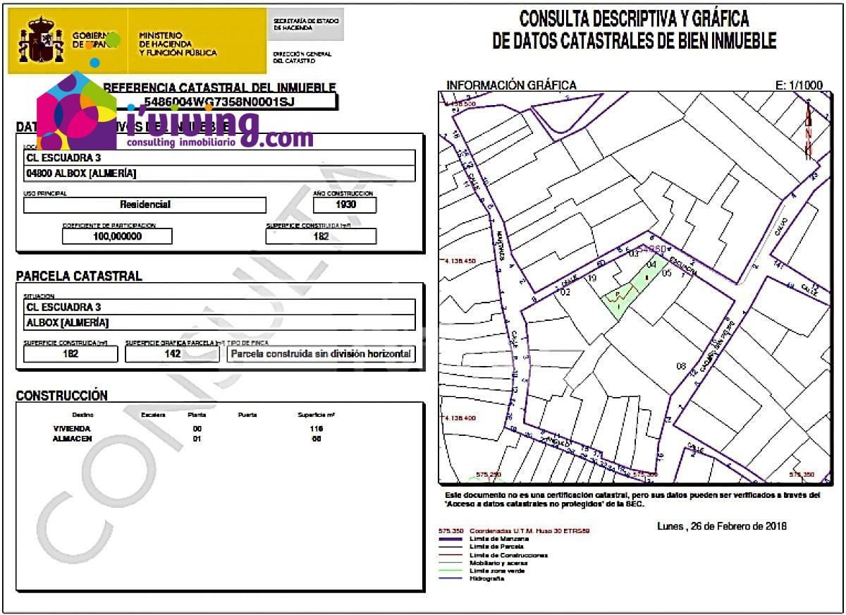 Villa en venta en Albox zona Pueblo