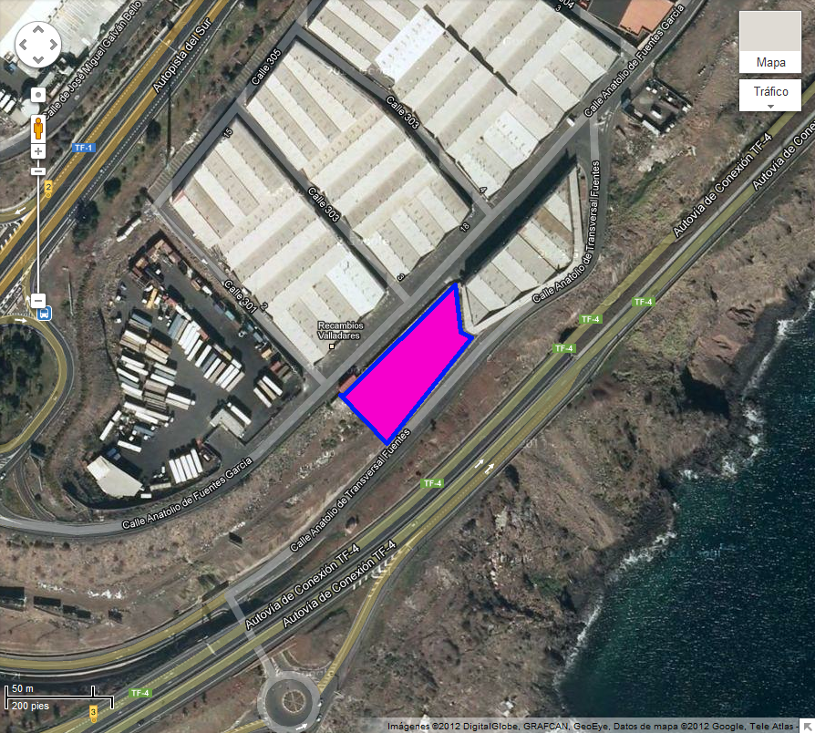 Terrain à Santa Cruz de Tenerife, Pol&iacute;gono Costa Sur, vente