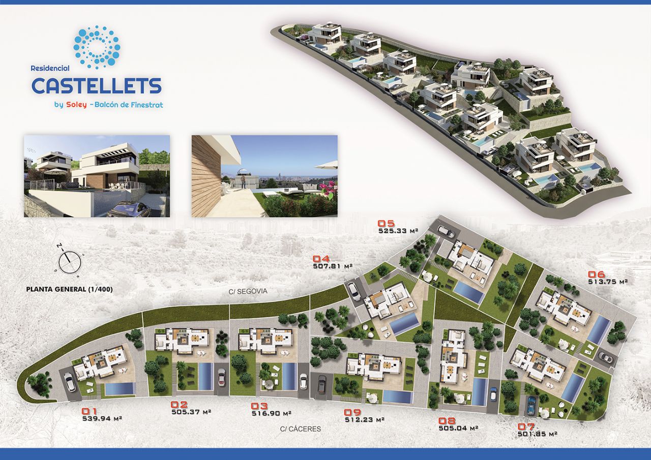 Residencial Castellets, luxe villa&#39;s met panoramisch uitzicht op de Middellandse Zee. - Rentablanca