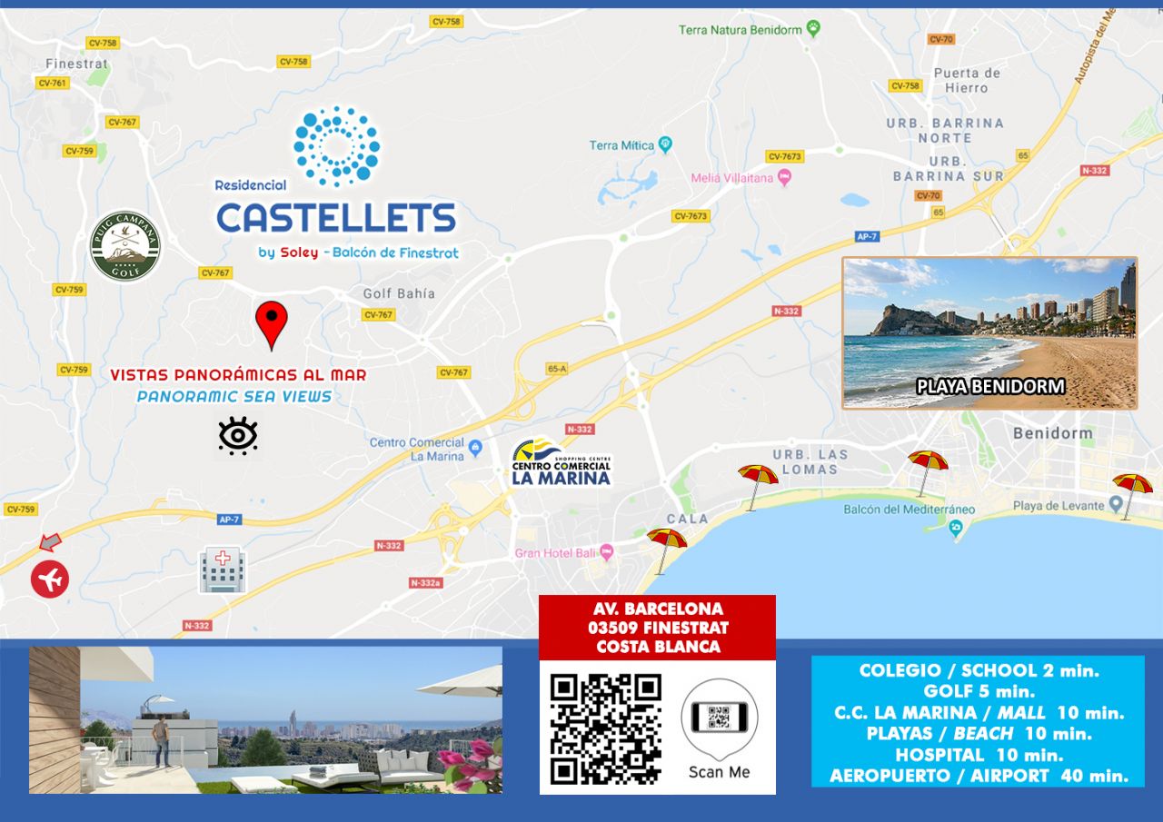 Residencial Castellets, luxe villa&#39;s met panoramisch uitzicht op de Middellandse Zee. - Rentablanca