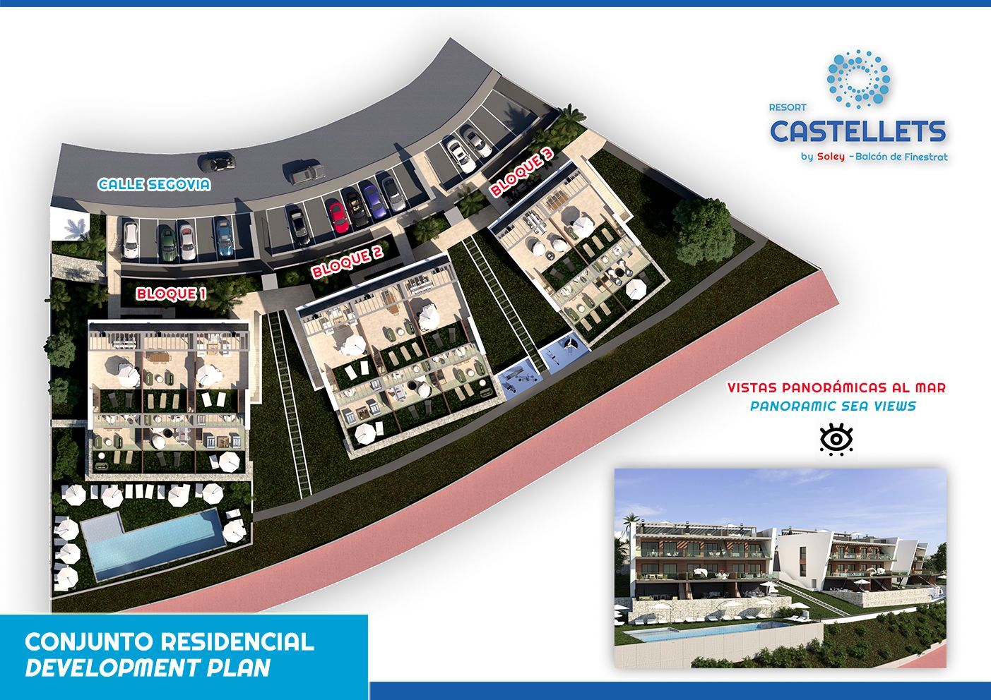 Castellets Resort - Balkon van Finestrat, panoramisch uitzicht op de Middellandse Zee. - Rentablanca