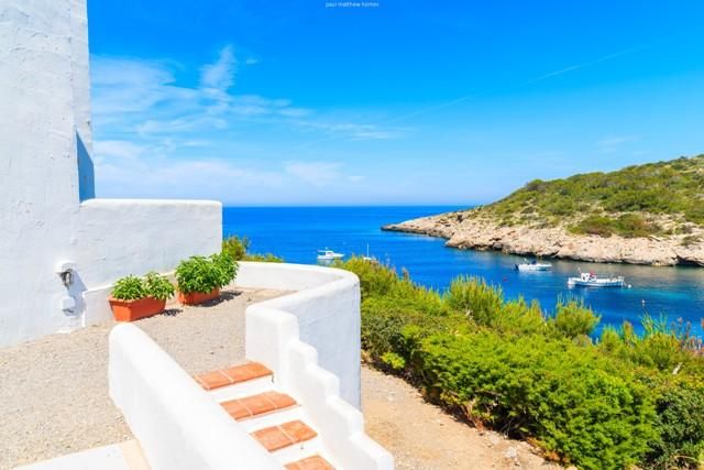 views of the sea from a spanish town house