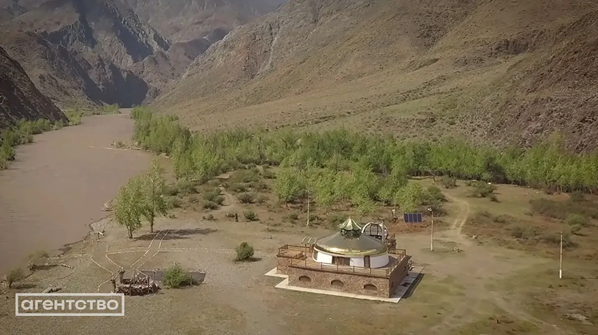 Юрта сверху, Шанчи-Аксы