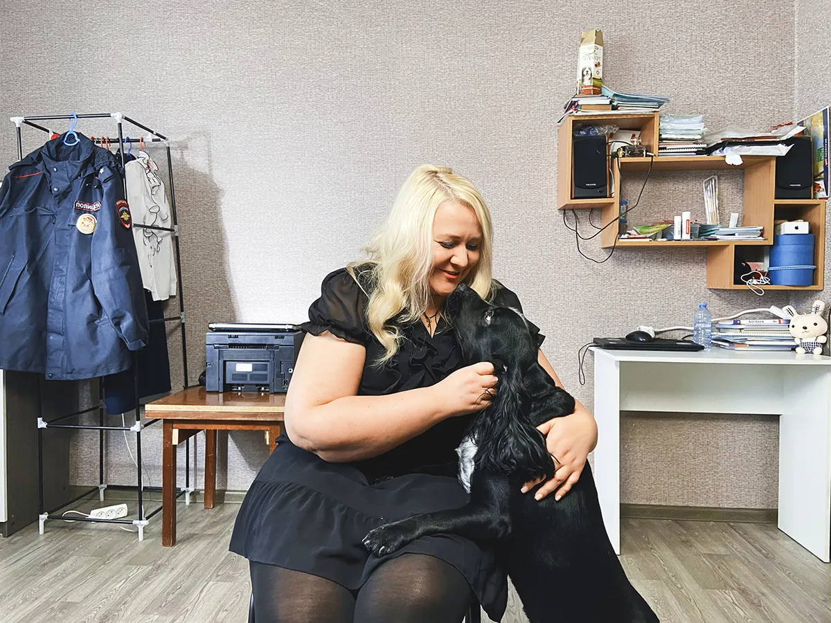 Яна Кириллова со своим псом