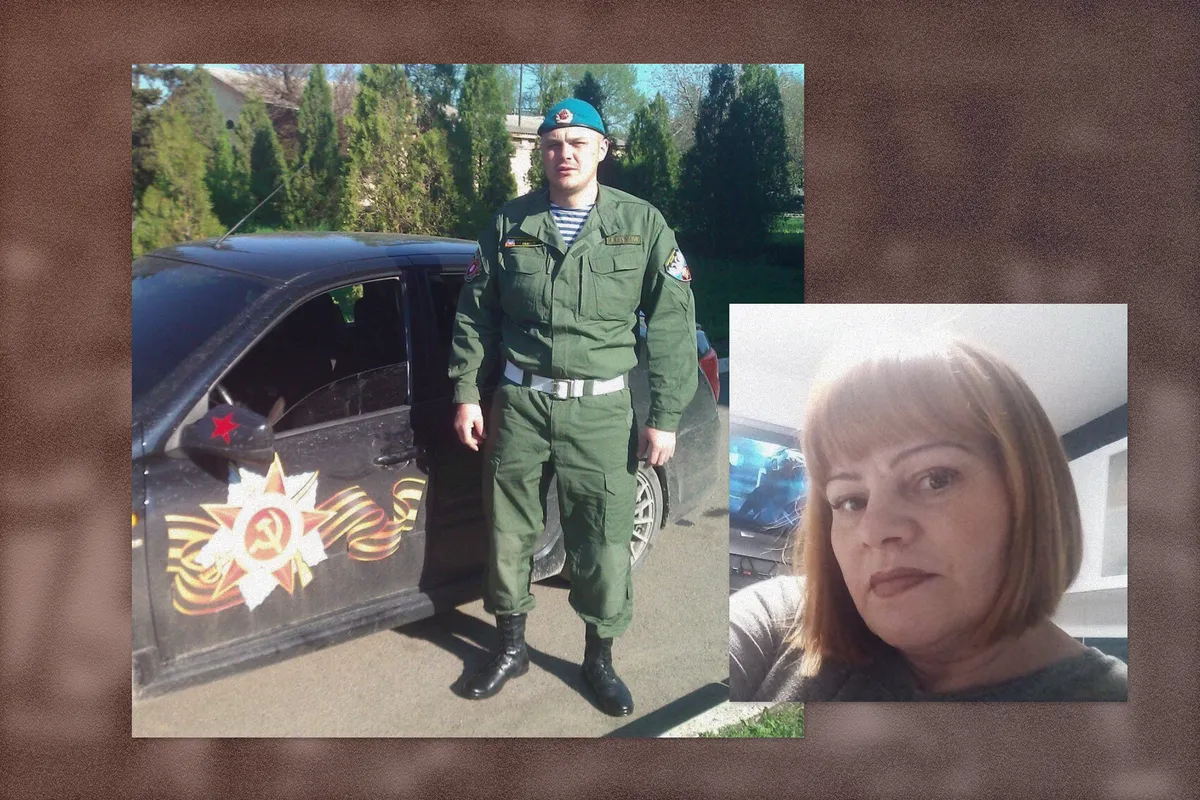 Добрововлец Анатолий и его мать Татьяна, у которой продолжает воевать второй сын