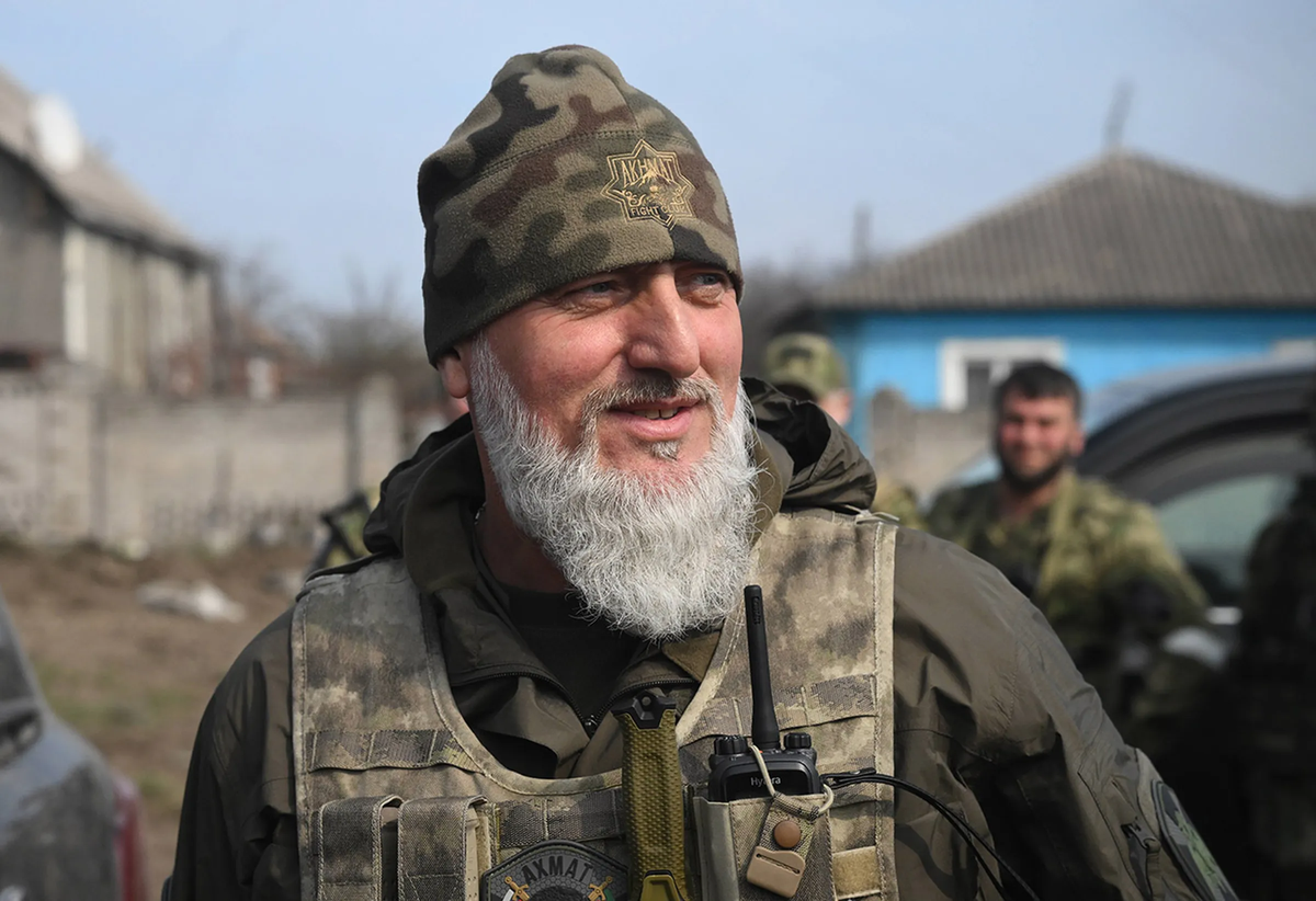 Adam Delimkhanov in Mariupol, April 2022