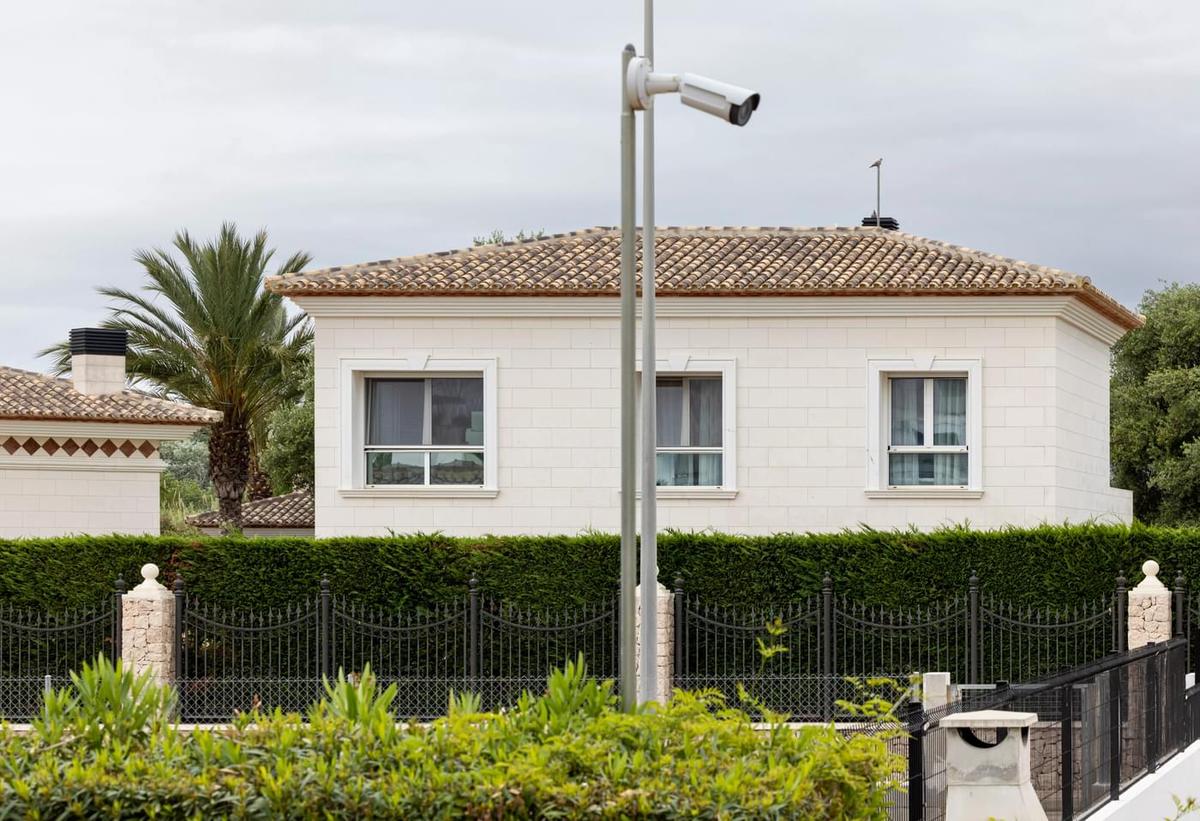 A security camera at the Rotenbergs’ Spanish villa