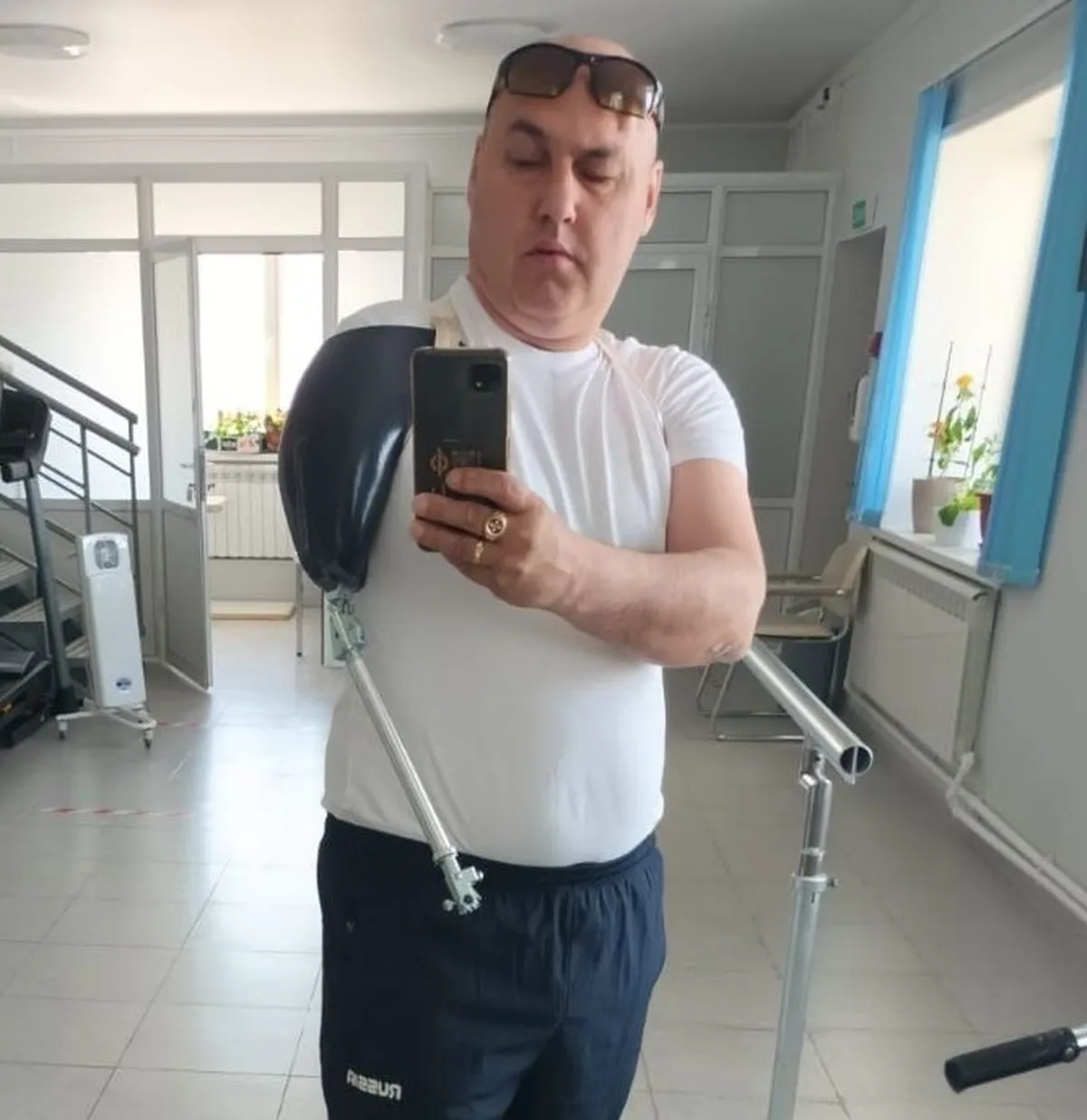 Вадим Шарипов и его металлическая палка вместо протеза