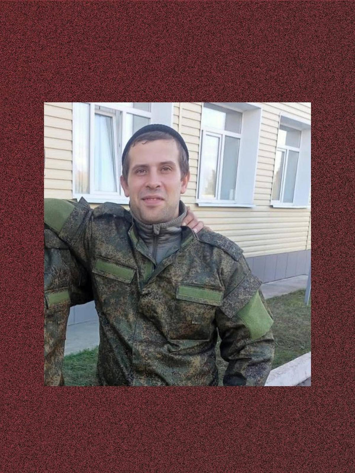 Sergei Kandakov before departing for the front