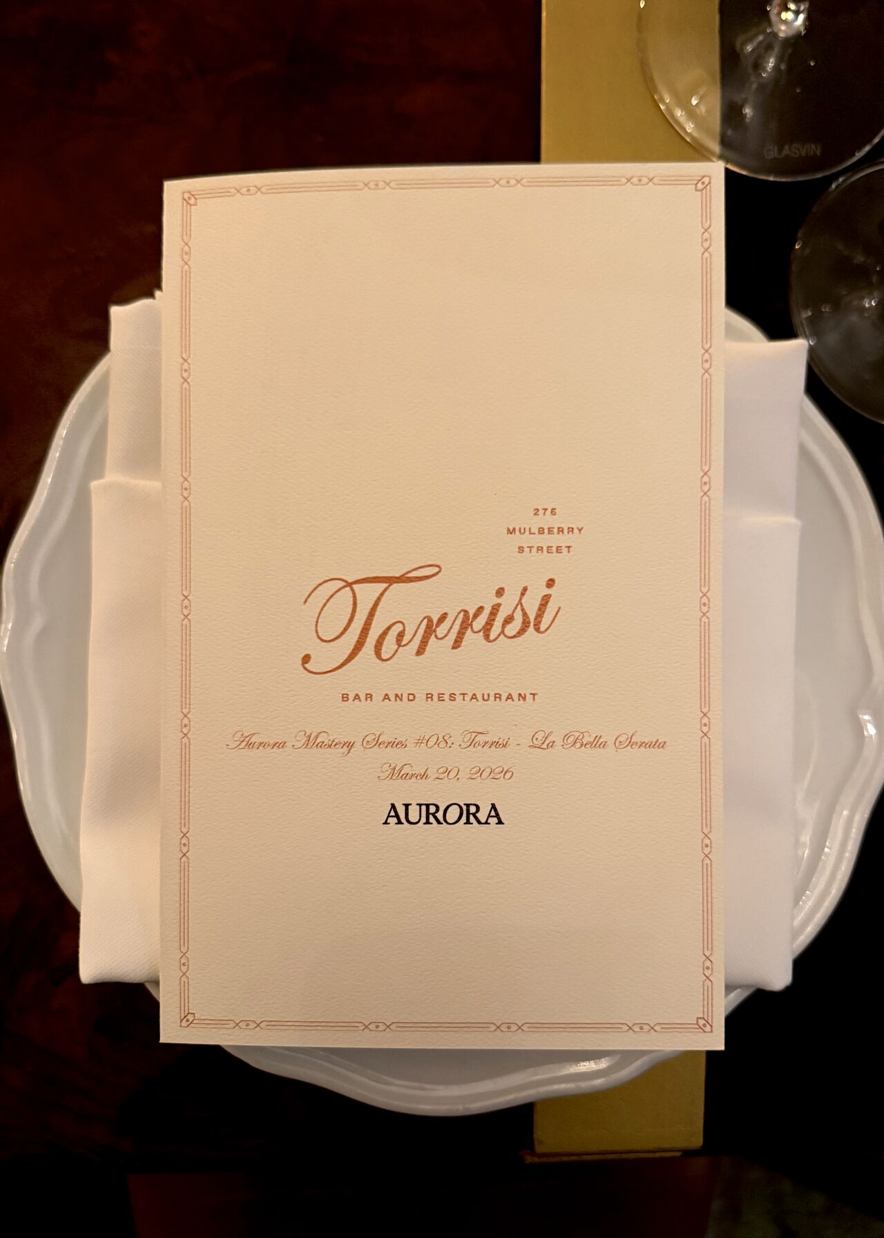 La Bella Serata at Torrisi