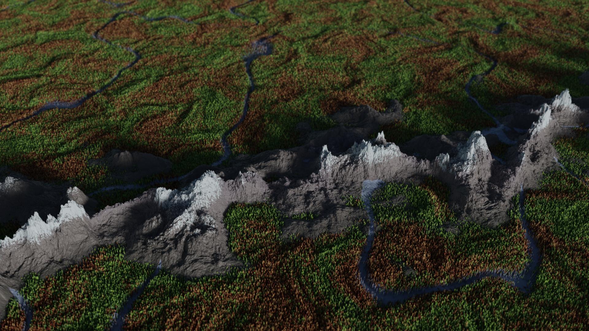 Procedural Mountain Range