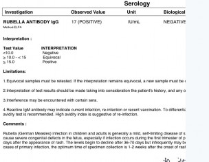 Rubella IgG Positive